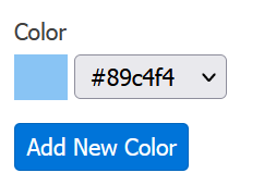 Choose new color option for shifts