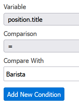 Color condition form