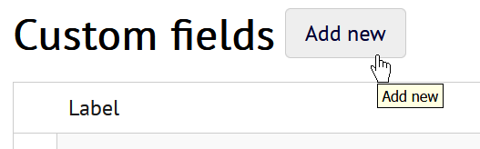 Add a new custom field
