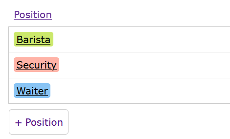 Flexible configuration with business terms and categories