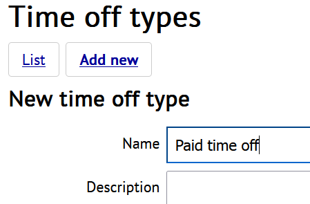 Change current time off details like status or time and date